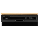 Whirlpool WDP370PAHB Dishwasher, 24 inch Exterior Width, 64 dB Decibel Level, Full Console, Plastic Interior, 3 Wash Cycles, 12 Capacity (Place Settings), 2 Loading Racks, Black colour