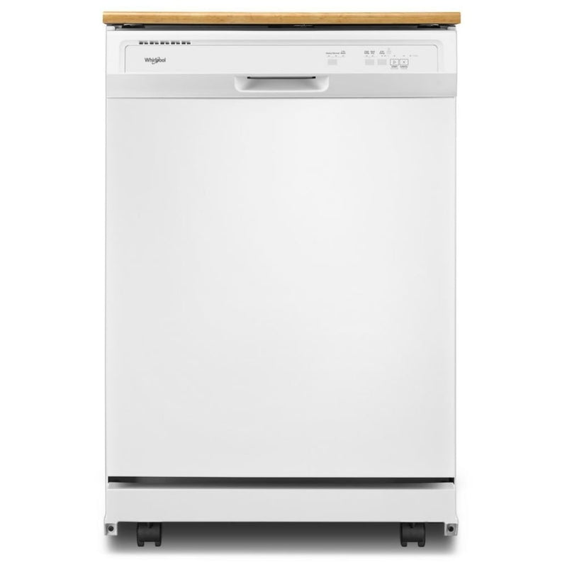 Whirlpool WDP370PAHW Dishwasher, 24 inch Exterior Width, 64 dB Decibel Level, Full Console, Plastic Interior, 3 Wash Cycles, 12 Capacity (Place Settings), 2 Loading Racks, White colour