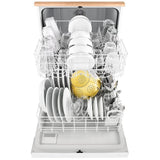 Whirlpool WDP370PAHW Dishwasher, 24 inch Exterior Width, 64 dB Decibel Level, Full Console, Plastic Interior, 3 Wash Cycles, 12 Capacity (Place Settings), 2 Loading Racks, White colour