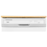 Whirlpool WDP370PAHW Dishwasher, 24 inch Exterior Width, 64 dB Decibel Level, Full Console, Plastic Interior, 3 Wash Cycles, 12 Capacity (Place Settings), 2 Loading Racks, White colour