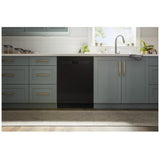 Whirlpool WDP540HAMB Dishwasher, 24 inch Exterior Width, 55 dB Decibel Level, Fully Integrated, Plastic Interior, 12 Capacity (Place Settings), 2 Loading Racks, Black colour