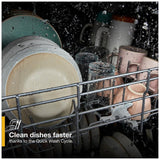 Whirlpool WDP540HAMZ Dishwasher, 24 inch Exterior Width, 55 dB Decibel Level, Fully Integrated, Plastic Interior, 5 Wash Cycles, 12 Capacity (Place Settings), 2 Loading Racks, Stainless Steel colour