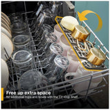 Whirlpool WDP560HAMZ Dishwasher, 24 inch Exterior Width, 55 dB Decibel Level, Fully Integrated, Plastic Interior, 5 Wash Cycles, 14 Capacity (Place Settings), 2 Loading Racks, Stainless Steel colour