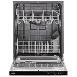 Whirlpool WDP560HAMZ Dishwasher, 24 inch Exterior Width, 55 dB Decibel Level, Fully Integrated, Plastic Interior, 5 Wash Cycles, 14 Capacity (Place Settings), 2 Loading Racks, Stainless Steel colour
