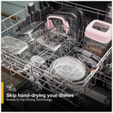 Whirlpool WDP730HAMZ Dishwasher, 24 inch Exterior Width, 51 dB Decibel Level, Fully Integrated, Plastic Interior, 5 Wash Cycles, 14 Capacity (Place Settings), 3 Loading Racks, Stainless Steel colour