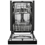 Whirlpool WDPS5118PB Dishwasher, 18 inch Exterior Width, 50 dB Decibel Level, Full Console, Stainless Interior, 5 Wash Cycles, 8 Capacity (Place Settings), 2 Loading Racks, Black colour