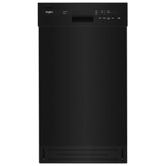 Whirlpool WDPS5118PB Dishwasher, 18 inch Exterior Width, 50 dB Decibel Level, Full Console, Stainless Interior, 5 Wash Cycles, 8 Capacity (Place Settings), 2 Loading Racks, Black colour