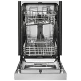 Whirlpool WDPS5118PM Dishwasher, 18 inch Exterior Width, 50 dB Decibel Level, Full Console, Stainless Interior, 5 Wash Cycles, 8 Capacity (Place Settings), 2 Loading Racks, Stainless Steel colour