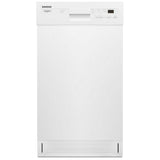 Whirlpool WDPS5118PW Dishwasher, 18 inch Exterior Width, 50 dB Decibel Level, Full Console, Stainless Interior, 5 Wash Cycles, 8 Capacity (Place Settings), 2 Loading Racks, White colour