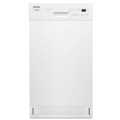 Whirlpool WDPS5118PW Dishwasher, 18 inch Exterior Width, 50 dB Decibel Level, Full Console, Stainless Interior, 5 Wash Cycles, 8 Capacity (Place Settings), 2 Loading Racks, White colour