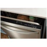 Whirlpool WDT550SAPB Dishwasher, 24 inch Exterior Width, 44 dB Decibel Level, Fully Integrated, Stainless Interior, 5 Wash Cycles, 14 Capacity (Place Settings), 3 Loading Racks, Black colour