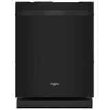Whirlpool WDT550SAPB Dishwasher, 24 inch Exterior Width, 44 dB Decibel Level, Fully Integrated, Stainless Interior, 5 Wash Cycles, 14 Capacity (Place Settings), 3 Loading Racks, Black colour