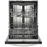 Whirlpool WDT550SAPW Dishwasher, 24 inch Exterior Width, 44 dB Decibel Level, Fully Integrated, Stainless Interior, 5 Wash Cycles, 14 Capacity (Place Settings), 3 Loading Racks, White colour