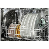 Whirlpool WDT550SAPW Dishwasher, 24 inch Exterior Width, 44 dB Decibel Level, Fully Integrated, Stainless Interior, 5 Wash Cycles, 14 Capacity (Place Settings), 3 Loading Racks, White colour