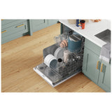 Whirlpool WDT740SALW Dishwasher, 24 inch Exterior Width, 50 dB Decibel Level, Fully Integrated, Stainless Interior, 5 Wash Cycles, 12 Capacity (Place Settings), 2 Loading Racks, White colour