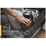 Whirlpool WDT740SALZ Dishwasher, 24 inch Exterior Width, 50 dB Decibel Level, Fully Integrated, Stainless Interior, 5 Wash Cycles, 12 Capacity (Place Settings), 2 Loading Racks, Stainless Steel colour