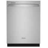 Whirlpool WDT740SALZ Dishwasher, 24 inch Exterior Width, 50 dB Decibel Level, Fully Integrated, Stainless Interior, 5 Wash Cycles, 12 Capacity (Place Settings), 2 Loading Racks, Stainless Steel colour