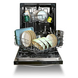 Whirlpool WDT745SASZ Dishwasher, 24 inch Exterior Width, 50 dB Decibel Level, Fully Integrated, Stainless Interior, 5 Wash Cycles, 12 Capacity (Place Settings), 2 Loading Racks, Fingerprint Resistant Stainless Steel colour