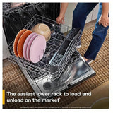 Whirlpool WDT745SASZ Dishwasher, 24 inch Exterior Width, 50 dB Decibel Level, Fully Integrated, Stainless Interior, 5 Wash Cycles, 12 Capacity (Place Settings), 2 Loading Racks, Fingerprint Resistant Stainless Steel colour