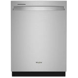 Whirlpool WDT745SASZ Dishwasher, 24 inch Exterior Width, 50 dB Decibel Level, Fully Integrated, Stainless Interior, 5 Wash Cycles, 12 Capacity (Place Settings), 2 Loading Racks, Fingerprint Resistant Stainless Steel colour