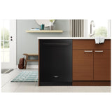 Whirlpool WDT750SAKB Dishwasher, 24 inch Exterior Width, 47 dB Decibel Level, Fully Integrated, Stainless Interior, 5 Wash Cycles, 13 Capacity (Place Settings), 3 Loading Racks, Black colour