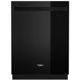 Whirlpool WDT750SAKB Dishwasher, 24 inch Exterior Width, 47 dB Decibel Level, Fully Integrated, Stainless Interior, 5 Wash Cycles, 13 Capacity (Place Settings), 3 Loading Racks, Black colour