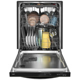Whirlpool WDT750SAKV Dishwasher, 24 inch Exterior Width, 47 dB Decibel Level, Fully Integrated, Stainless Interior, 5 Wash Cycles, 13 Capacity (Place Settings), 3 Loading Racks, Black Stainless Steel colour