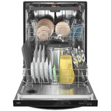 Whirlpool WDT750SAKV Dishwasher, 24 inch Exterior Width, 47 dB Decibel Level, Fully Integrated, Stainless Interior, 5 Wash Cycles, 13 Capacity (Place Settings), 3 Loading Racks, Black Stainless Steel colour