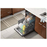 Whirlpool WDT750SAKV Dishwasher, 24 inch Exterior Width, 47 dB Decibel Level, Fully Integrated, Stainless Interior, 5 Wash Cycles, 13 Capacity (Place Settings), 3 Loading Racks, Black Stainless Steel colour