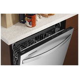 Whirlpool WDT750SAKZ Dishwasher, 24 inch Exterior Width, 47 dB Decibel Level, Fully Integrated, Stainless Interior, 5 Wash Cycles, 13 Capacity (Place Settings), 3 Loading Racks, Stainless Steel colour