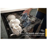 Whirlpool WDT970SAKZ Dishwasher, 24 inch Exterior Width, 47 dB Decibel Level, Fully Integrated, Stainless Interior, 5 Wash Cycles, 15 Capacity (Place Settings), 3 Loading Racks, Stainless Steel colour