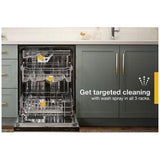 Whirlpool WDT970SAKZ Dishwasher, 24 inch Exterior Width, 47 dB Decibel Level, Fully Integrated, Stainless Interior, 5 Wash Cycles, 15 Capacity (Place Settings), 3 Loading Racks, Stainless Steel colour