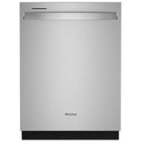 Whirlpool WDT970SAKZ Dishwasher, 24 inch Exterior Width, 47 dB Decibel Level, Fully Integrated, Stainless Interior, 5 Wash Cycles, 15 Capacity (Place Settings), 3 Loading Racks, Stainless Steel colour