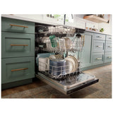 Whirlpool WDT970SAKZ Dishwasher, 24 inch Exterior Width, 47 dB Decibel Level, Fully Integrated, Stainless Interior, 5 Wash Cycles, 15 Capacity (Place Settings), 3 Loading Racks, Stainless Steel colour