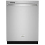Whirlpool WDT970SAKZ Dishwasher, 24 inch Exterior Width, 47 dB Decibel Level, Fully Integrated, Stainless Interior, 5 Wash Cycles, 15 Capacity (Place Settings), 3 Loading Racks, Stainless Steel colour
