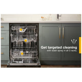 Whirlpool WDT970SAKZ Dishwasher, 24 inch Exterior Width, 47 dB Decibel Level, Fully Integrated, Stainless Interior, 5 Wash Cycles, 15 Capacity (Place Settings), 3 Loading Racks, Stainless Steel colour