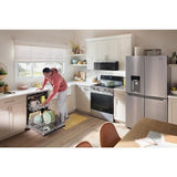 Whirlpool WDTA50SAKB Dishwasher, 24 inch Exterior Width, 47 dB Decibel Level, Fully Integrated, Stainless Interior, 5 Wash Cycles, 13 Capacity (Place Settings), 3 Loading Racks, Black colour