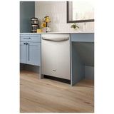 Whirlpool WDTF3024SZ Dishwasher, 24 inch Exterior Width, 50 dB Decibel Level, Fully Integrated, Stainless Interior, 5 Wash Cycles, 14 Capacity (Place Settings), 2 Loading Racks, FingerPrint Resistant Stainless colour