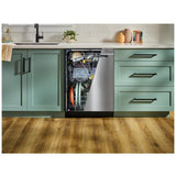 Whirlpool WDTS8024SZ Dishwasher, 24 inch Exterior Width, 47 dB Decibel Level, Fully Integrated, Stainless Interior, 5 Wash Cycles, 15 Capacity (Place Settings), 3 Loading Racks, FingerPrint Resistant Stainless Steel colour