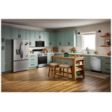 Whirlpool WDTS8024SZ Dishwasher, 24 inch Exterior Width, 47 dB Decibel Level, Fully Integrated, Stainless Interior, 5 Wash Cycles, 15 Capacity (Place Settings), 3 Loading Racks, FingerPrint Resistant Stainless Steel colour