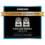 Samsung WF45B6300AW Front Load Washer, 27 inch Width, 5.2 cu. ft. Washer Capacity, 1,200 RPM Washer Spin Speed, 12 Wash Cycles, 5 Temperature Settings, Water Heater, Steam Clean, ENERGY STAR Certified, Wifi Enabled, White colour