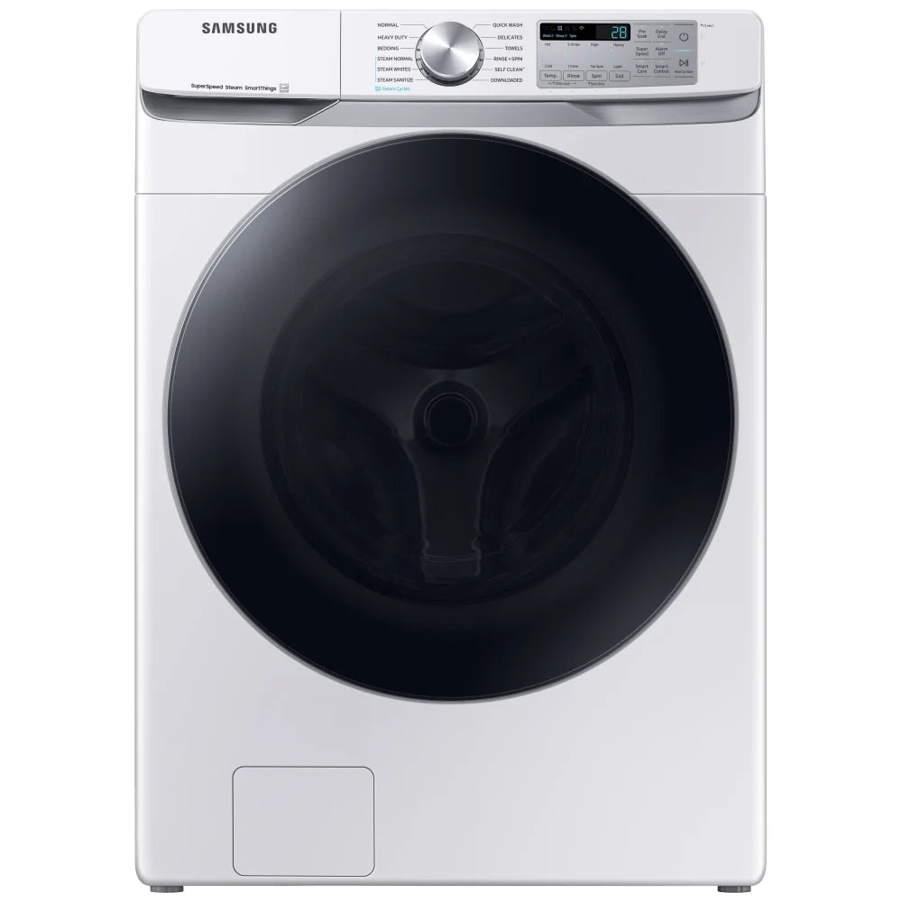 Samsung WF45B6300AW Front Load Washer, 27 inch Width, 5.2 cu. ft. Washer Capacity, 1,200 RPM Washer Spin Speed, 12 Wash Cycles, 5 Temperature Settings, Water Heater, Steam Clean, ENERGY STAR Certified, Wifi Enabled, White colour