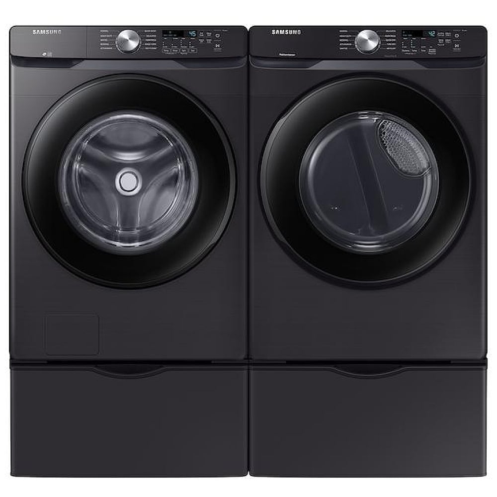 Samsung WF45T6000AV - WF45T6000AV/A5 Front Load Washer, 27 inch Width, 5.2 cu. ft. Washer Capacity, 1,200 RPM Washer Spin Speed, 10 Wash Cycles, 5 Temperature Settings, ENERGY STAR Certified, Black Stainless Steel colour
