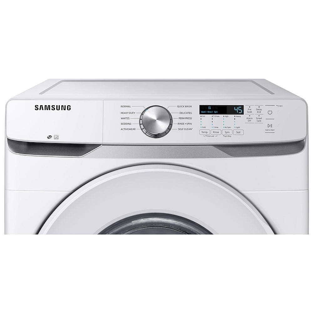 Samsung WF45T6000AW - Front Load Washer, ENERGY STAR Certified, 5.2 cu. ft. Washer Capacity, 1,200 RPM Washer Spin Speed, 10 Wash Cycles, 5 Temperature Settings, White colour