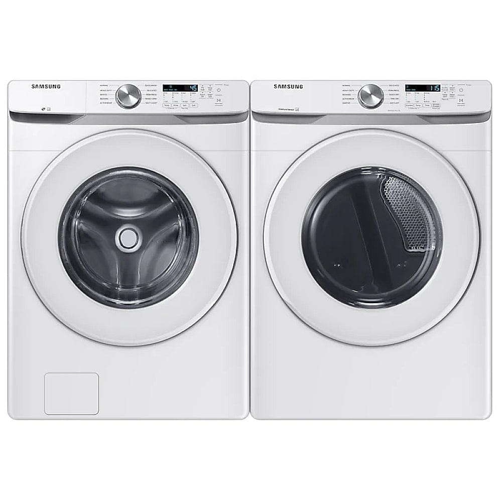 Samsung Front Load Washer & Electric Dryer Set WF45T6000AW & DVE45T6005W