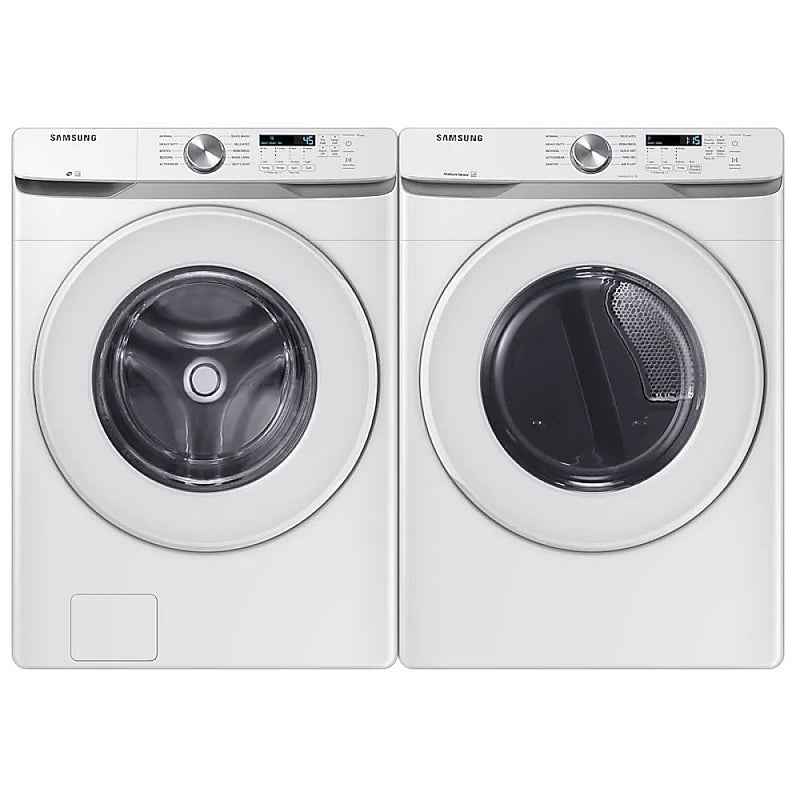 Samsung Front Load Washer & Electric Dryer Set WF45T6000AW & DVE45T6005W