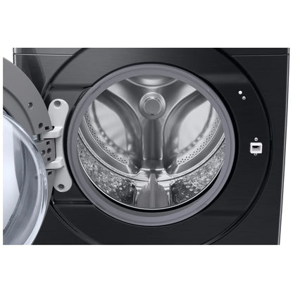 Samsung WF50BG8300AVUS Front Load Washer, ENERGY STAR Certified, 5.8 cu. ft. Washer Capacity, 1,200 RPM Washer Spin Speed, 12 Wash Cycles, 5 Temperature Settings, Water Heater, Steam Clean, Wifi Enabled, Black colour