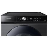 Samsung Bespoke WF53BB8700AVUS Front Load Washer, ENERGY STAR Certified, 6.1 cu. ft. Washer Capacity, 1,200 RPM Washer Spin Speed, 24 Wash Cycles, 5 Temperature Settings, Water Heater, Steam Clean, Wifi Enabled, Black Stainless Steel colour Super