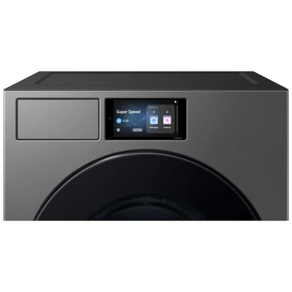 Samsung Bespoke WF90F53ADSA5 Front Load Washer, ENERGY STAR Certified, 6.1 cu. ft. Washer Capacity, 1,200 RPM Washer Spin Speed, 25 Wash Cycles, 5 Temperature Settings, Water Heater, Steam Clean, Wifi Enabled, Dark Steel colour