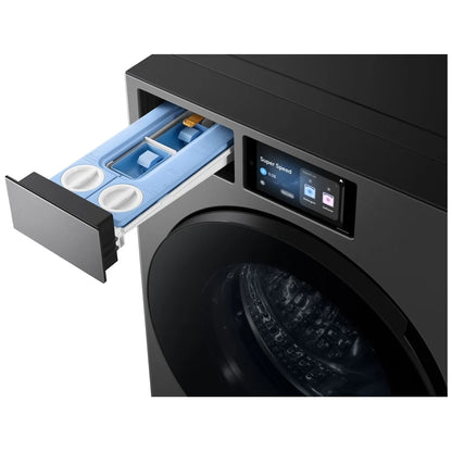 Samsung Bespoke WF90F53ADSA5 Front Load Washer, ENERGY STAR Certified, 6.1 cu. ft. Washer Capacity, 1,200 RPM Washer Spin Speed, 25 Wash Cycles, 5 Temperature Settings, Water Heater, Steam Clean, Wifi Enabled, Dark Steel colour